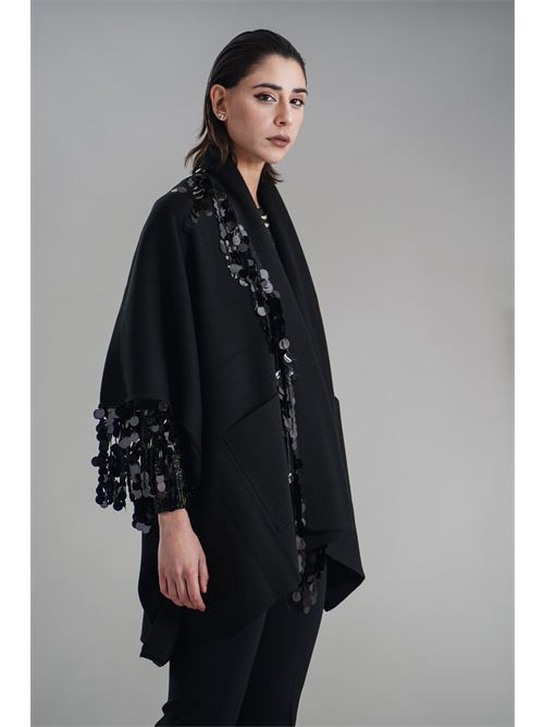 Mantella in maglia Love To Love by Gai Mattiolo | LV2027NERO